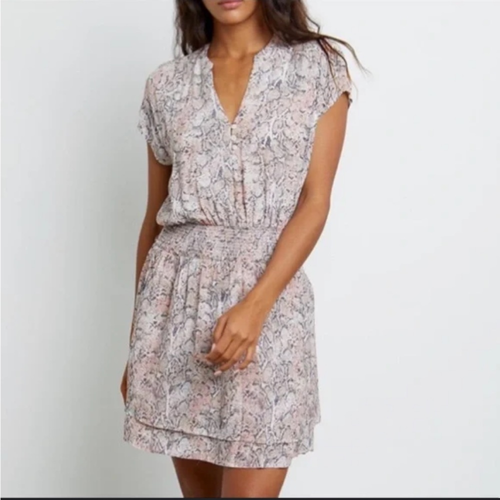 Rails Karla Mini Dress in Watercolor Snakeskin Print size Women’s Small